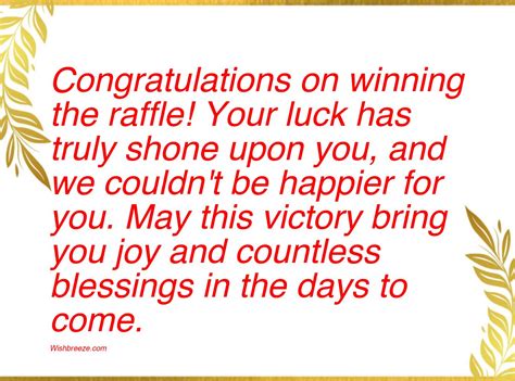 raffle winner caption